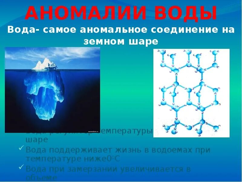 Презентация на тему вода. Доклад о воде. Аномалии воды. Презентация по химии на тему вода. Сообщение о воде 6 класс