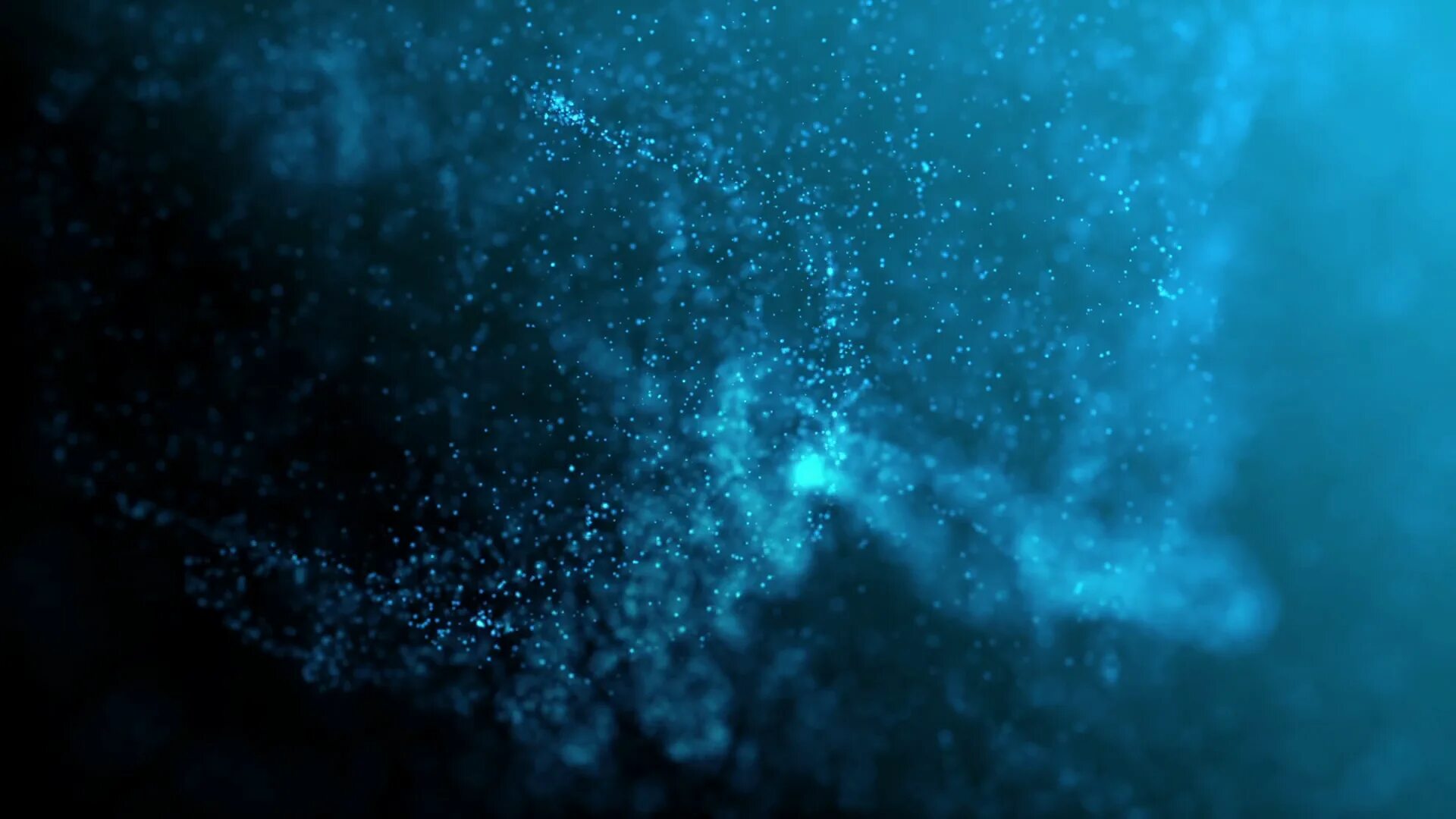 Particle field. Темные глубины. фон для alight motion. blue particles. ailaght motion фон.