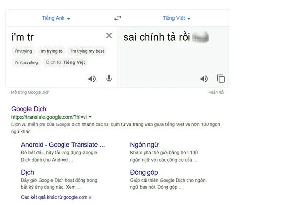 Gg dich. Google dịch. Google dịch Hàn Việt.