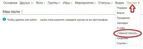 Сроки черный список