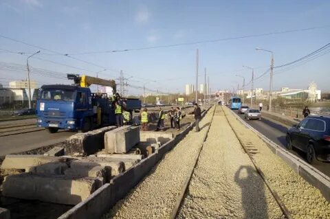 Работы на новом мосту
