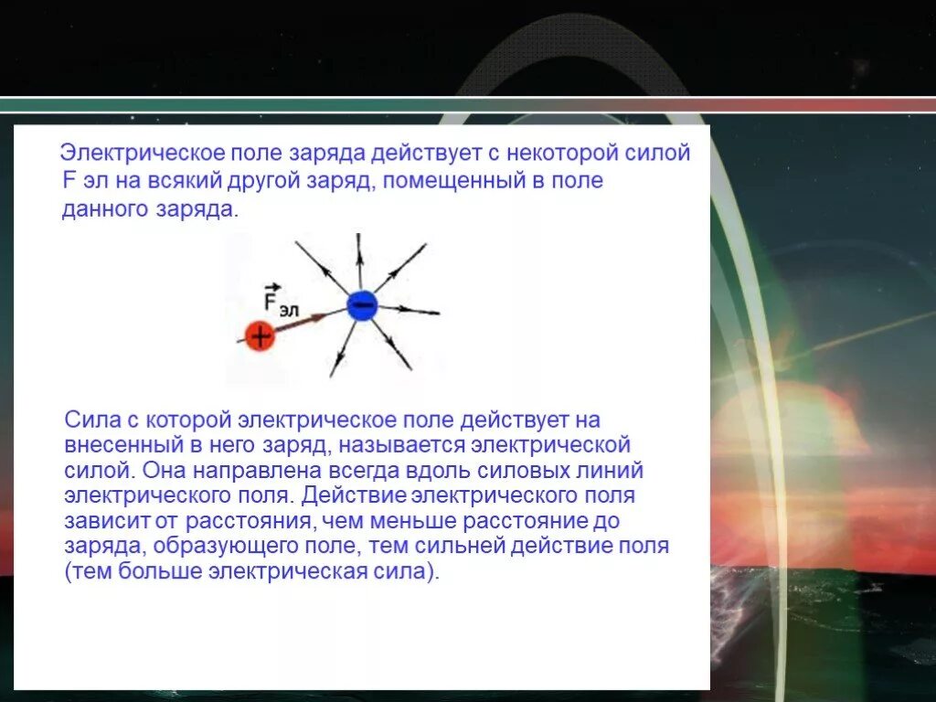 Действие электрического поля на заряженную частицу. Электрическое поле действует на заряд. Эл поле действует на заряд. Электрическое поле действует с некоторой ... На другие заряды. Электростатическое поле действует на заряды.