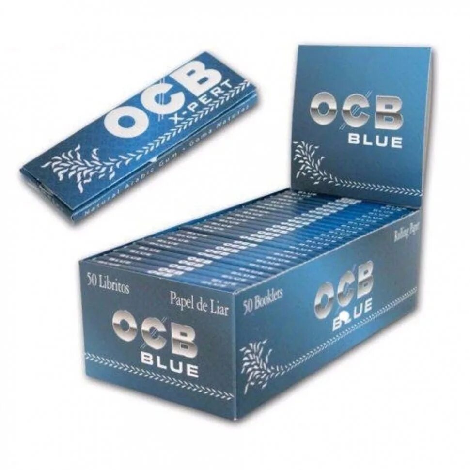 Бумага для самокруток OCB Blue. Бумага самокруточная OCB X-pert Blue. Бумага для самокруток OCB Premium (*50). Бумага OCB Slim Premium(50пач/уп).