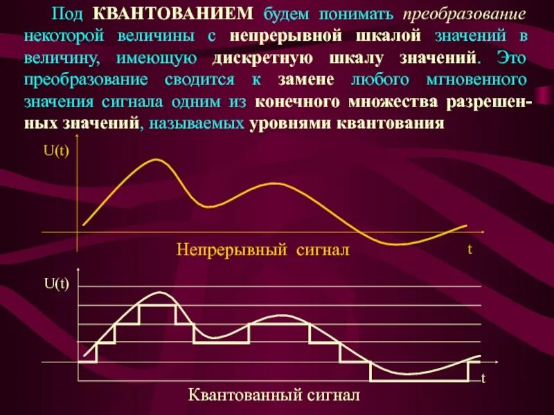 Квантование информации. Квантование аналогового сигнала. процесс квантования сигнала. процедуры квантования и дискретизации.. дискретизация и квантование сигналов.