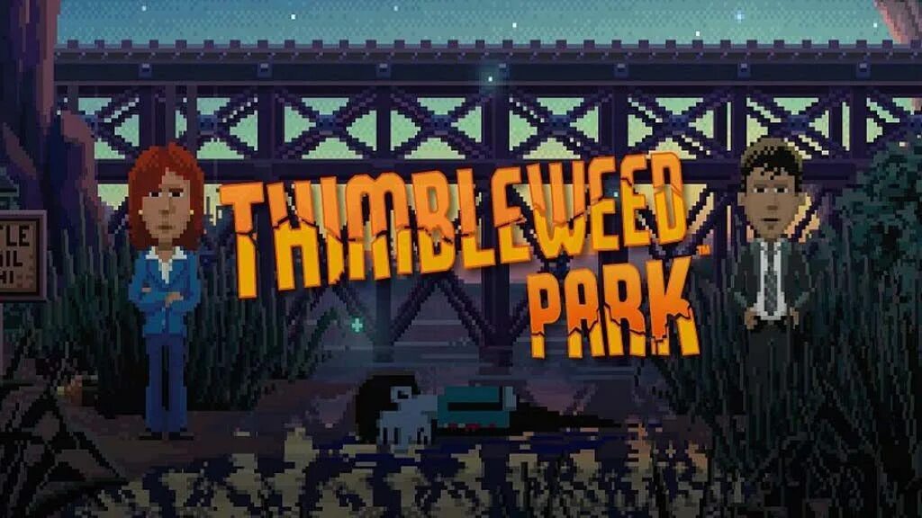 Пиксельная игра детектив. Thimbleweed Park. Thimbleweed Park Switch. Детективная игра пиксель. Пиксельный детектив игра.