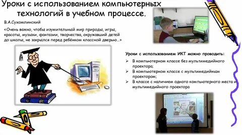 Использование компьютера в учебном