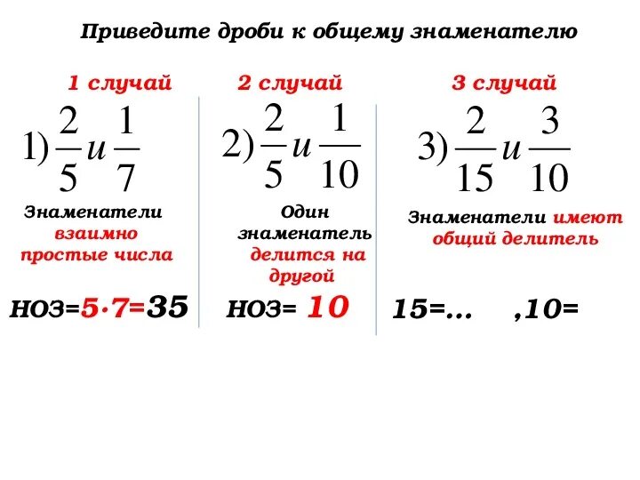 Сокращение дроби и приведение к общему знаменателю. Математика 6 класс приведение дробей к общему знаменателю. Дроби 5 класс приведение дробей к общему знаменателю. Приведение дробей к общему знаменателю 6 класс. Приведение дробей к Наименьшему общему знаменателю 5 класс.