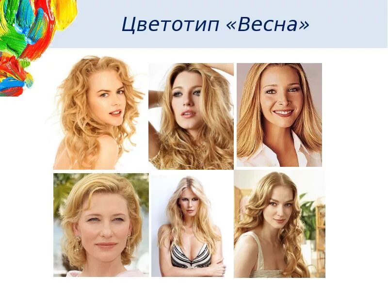 Тип внешности фея. Кейт хадсон цветотип. 16 цветотипов внешности. цветовой типаж внешности.