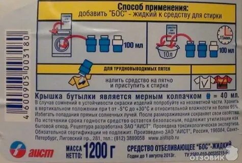 Отбеливатель босс применение