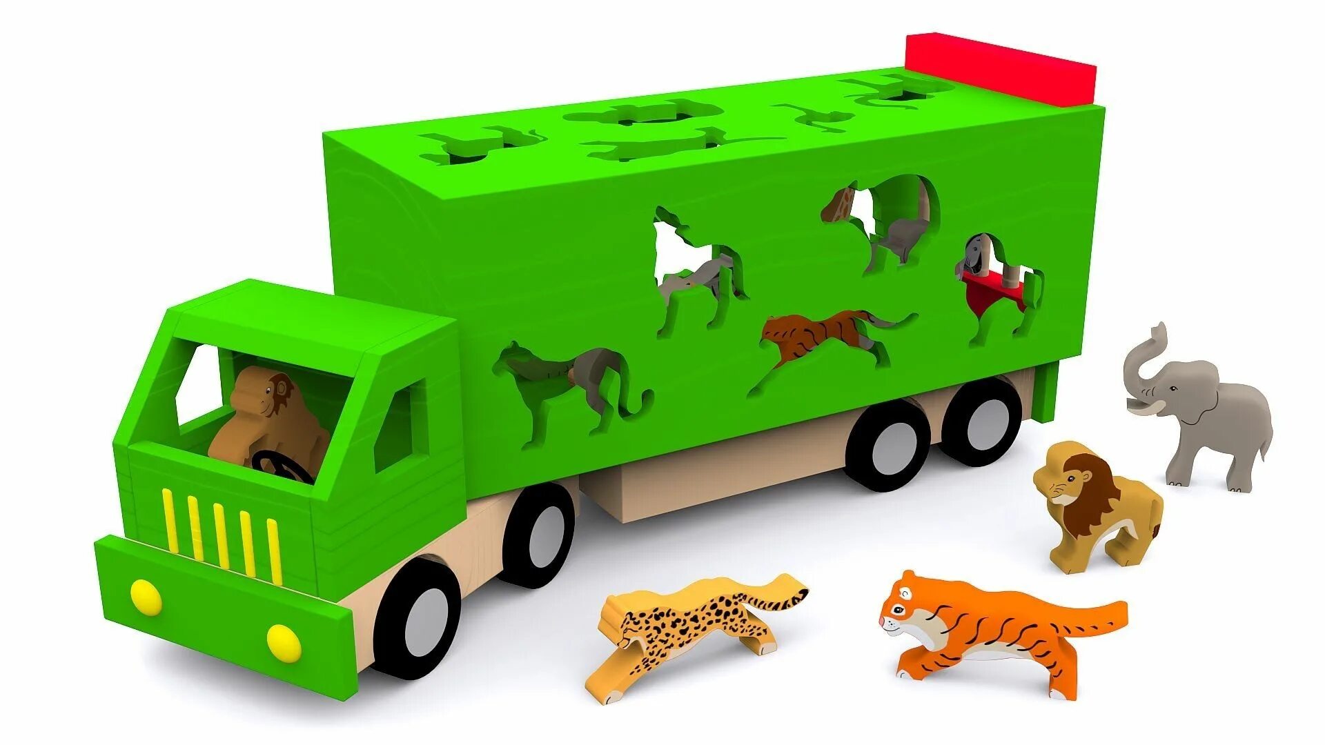 Kids box wild animals