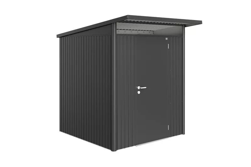 Смарт металл хозблок. Хозблок металлический 191x213x210 см. металлический сарай. хозблок из металла для дачи. хозблок серого цвета.