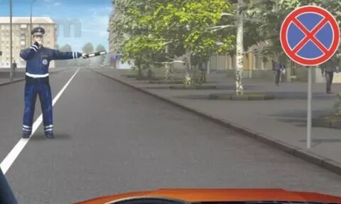 Не допускается применение остановки транспортного средства