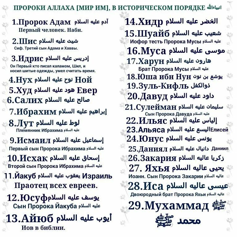 Пророки в исламе список по порядку. Имена всех пророков в исламе. Все пророки. Все имена пророков в исламе. Сколько пророков было на земле.
