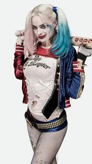 a woman with blue hair and makeup holding a baseball bat in one hand and we...