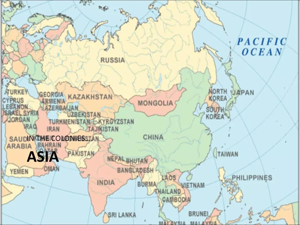 Крупные города азии на карте. Карта Азии. Карта Азии со странами. Политическая карта Азии. Страны зарубежной Азии на карте.