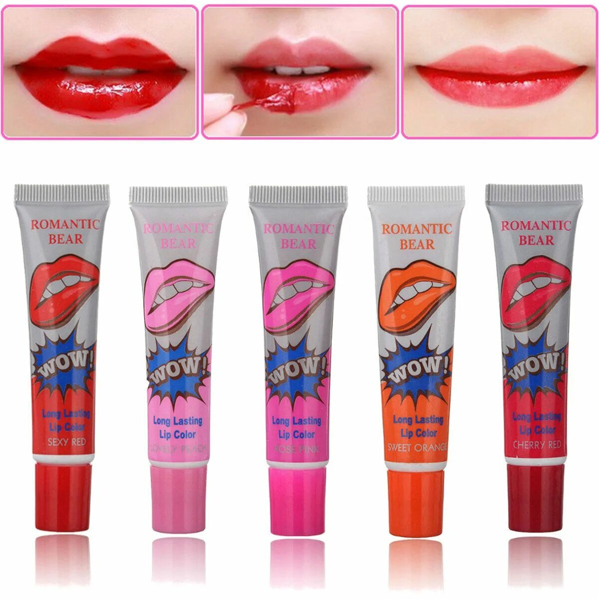 Тинт вайлдберриз. Бальзам для губ romantic bear longlasting lipgloss. помада плёнка тинт для губ. lip gloss тинт 02. тинт для губ пленка wow.