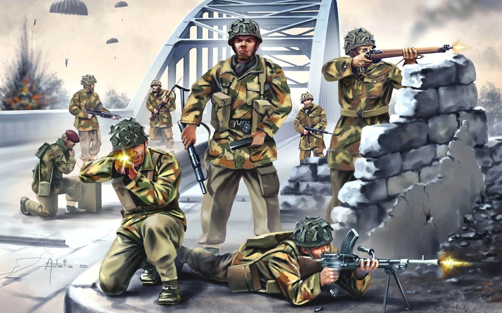 Британские десантника ww2. Британские парашютисты второй мировой. Военные арты. Советский солдат арт. Каким видят его солдаты