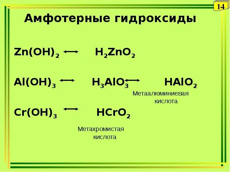 Название соединения zno