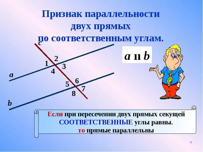 Как определить параллельность