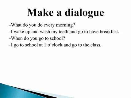 Making dialogue