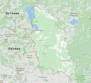 С кем граничит псковская область