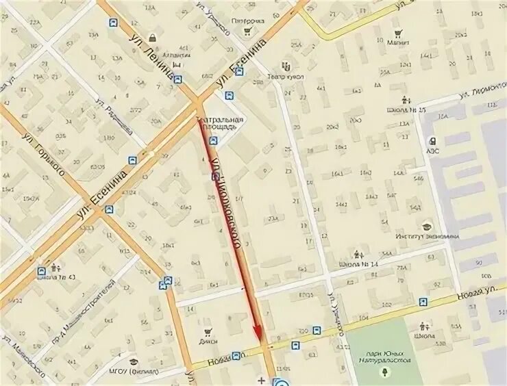 циолковского рязань карта