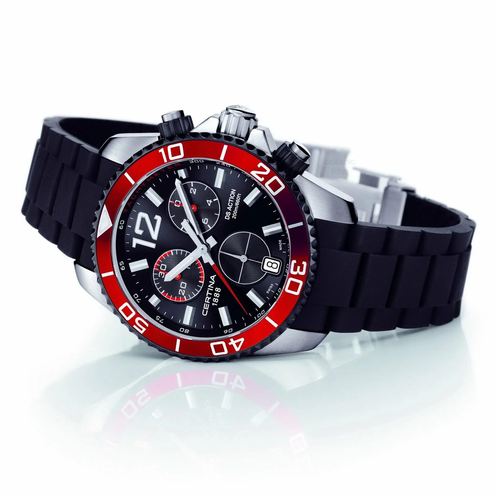 851. Certina ds action diver titanium. 11. 057. Часы certina action.