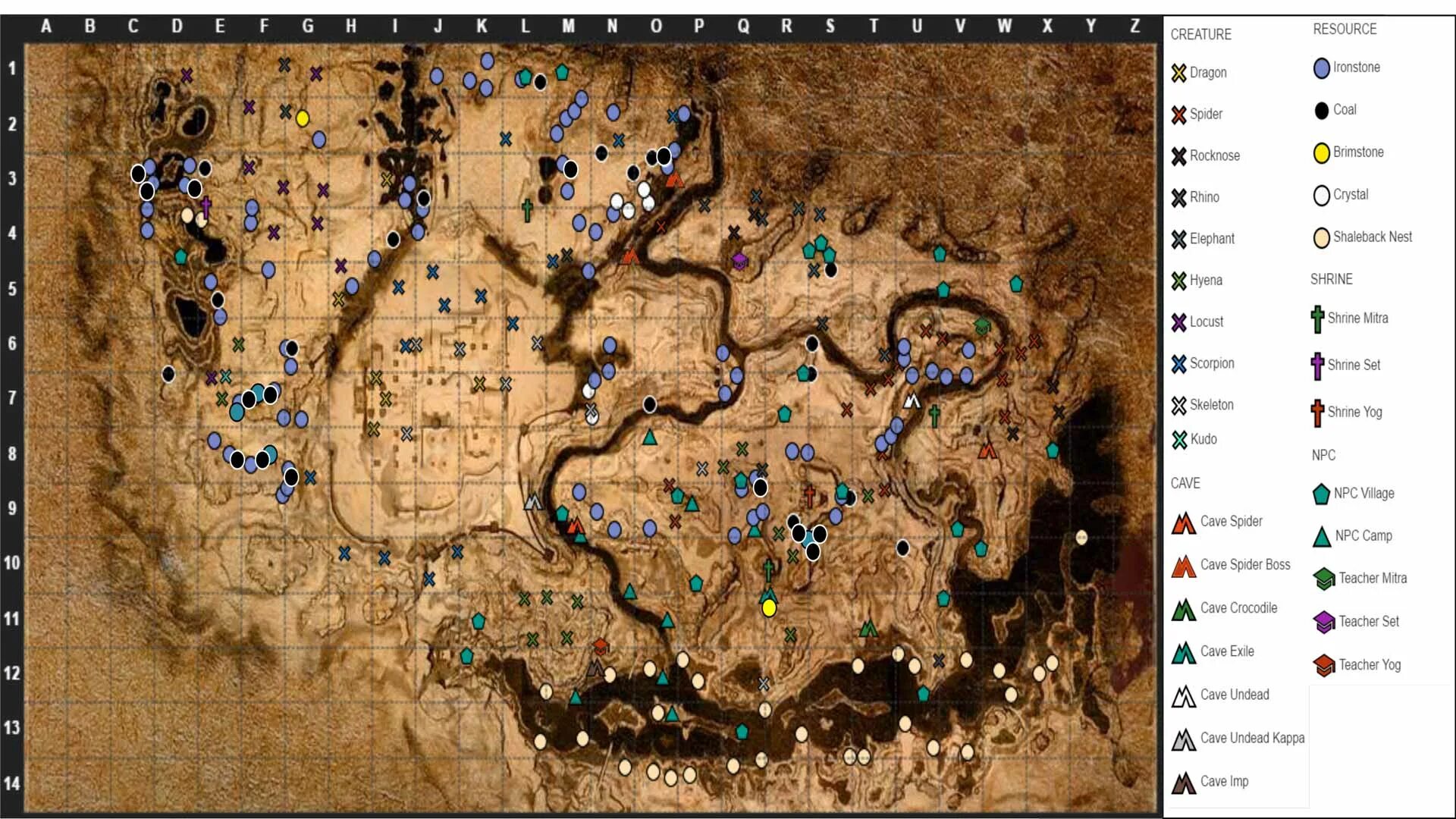Conan Exiles сера на карте. Взрывная железа Conan Exiles карта. Конан эксилес карта ресурсов. Conan Exiles уголь на карте.