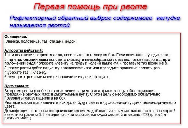 Что нужно пить при рвоте. Помощь при рвоте у детей алгоритм. Первая помощь при рвоте алгоритм действий медсестры. Оказание помощи при рвоте алгоритм Сестринское дело. Оказание 1 помощи при рвоте.