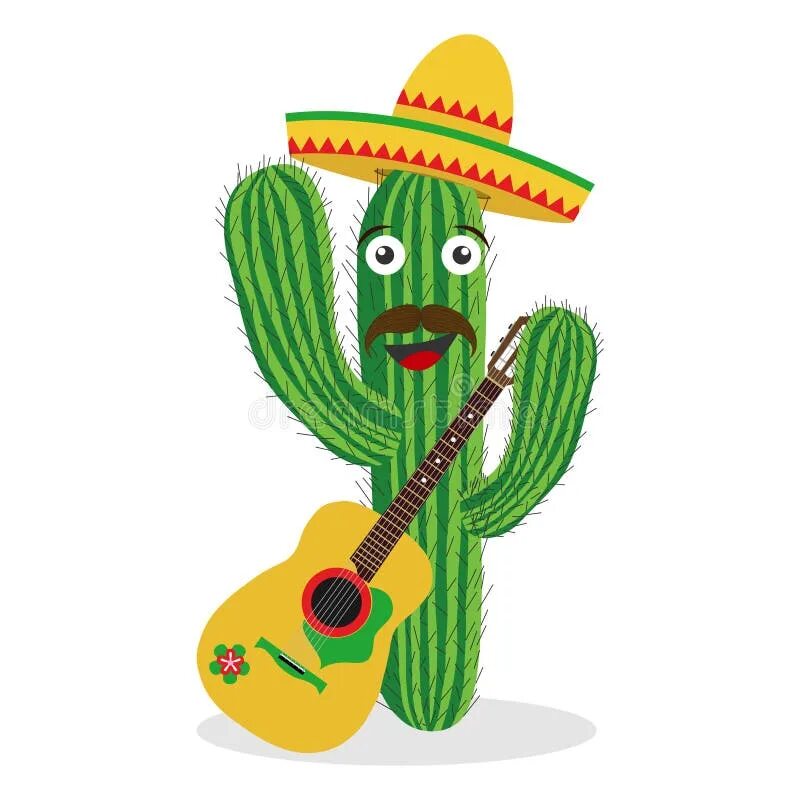 Музыканты в сомбреро букв сканворд. Мексика кактусы и Сомбреро. Кактус мексиканский вектор. Кактус мексиканец вектор. Кактус с гитарой.