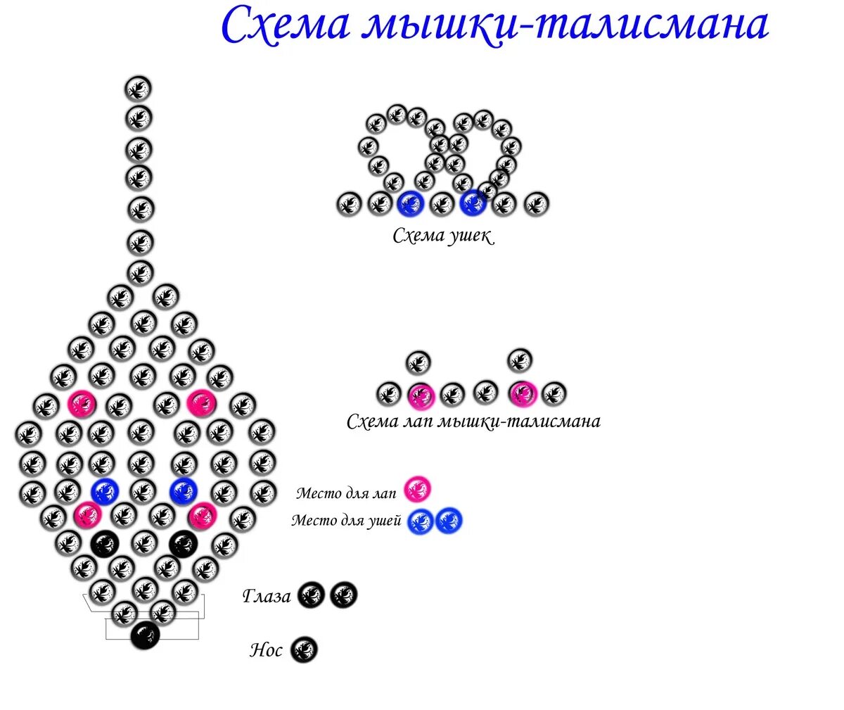 Схемы плетения из бисера для детей