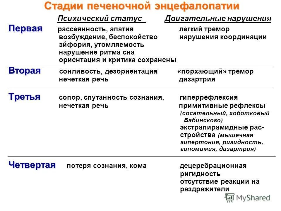Энцефалопатия печени. Энцефалопатия печени