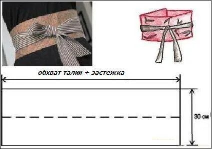 Как сшить пояс для юбки