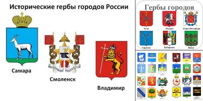 герб городов россии с названиями городов
