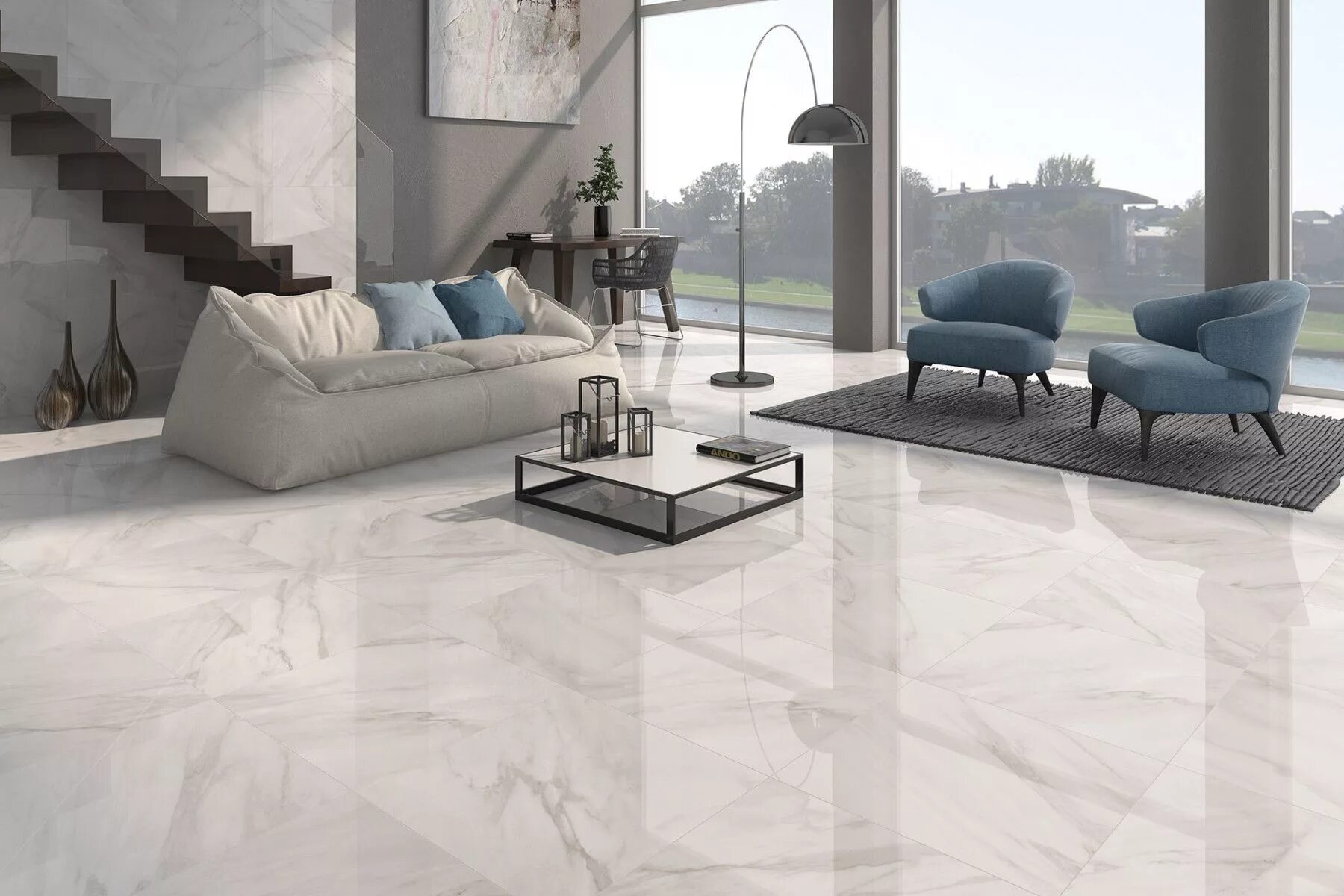 Grasaro Vita темно-серый E-3033/M 60x60 - Керамогранит Грасаро купить в Москве