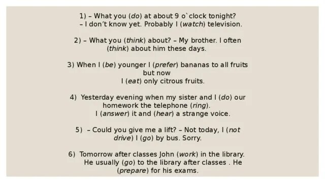 What you do Tonight. Предложения по английскому языку с Tonight. At Seven o Clock yesterday i. What you do at about 9 o'Clock Tonight.