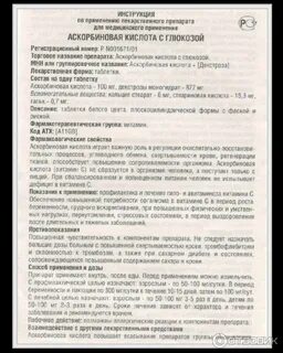 Побочное действие аскорбиновой