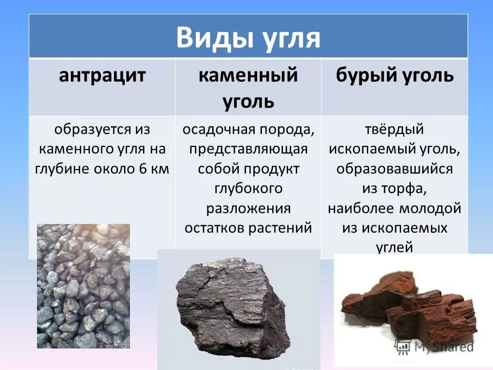 Уголь какой вид полезного ископаемого. Виды угля. Разновидности каменного угля. Тип породы каменный уголь.
