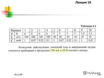 Таблиц лекция