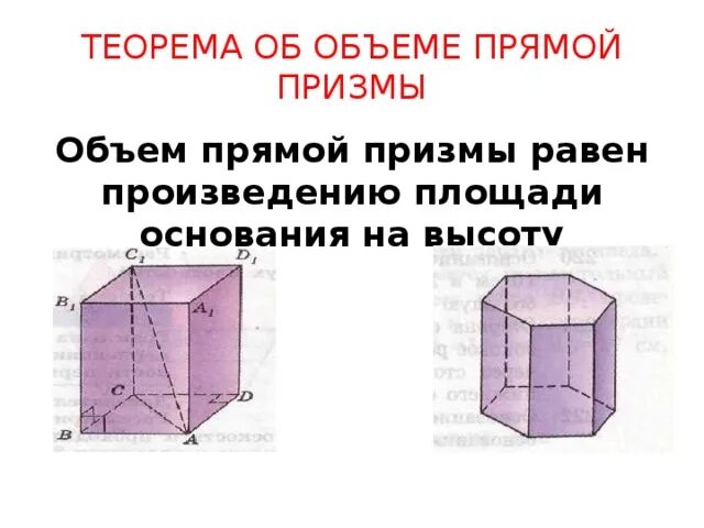 Объем прямой призмы равен произведению. Объем прямой Призмы и цилиндра. Объем прямой Призмы формула. Объём прямой и наклонной Призмы 11 класс. Геометрия 11 класс объем Призмы.