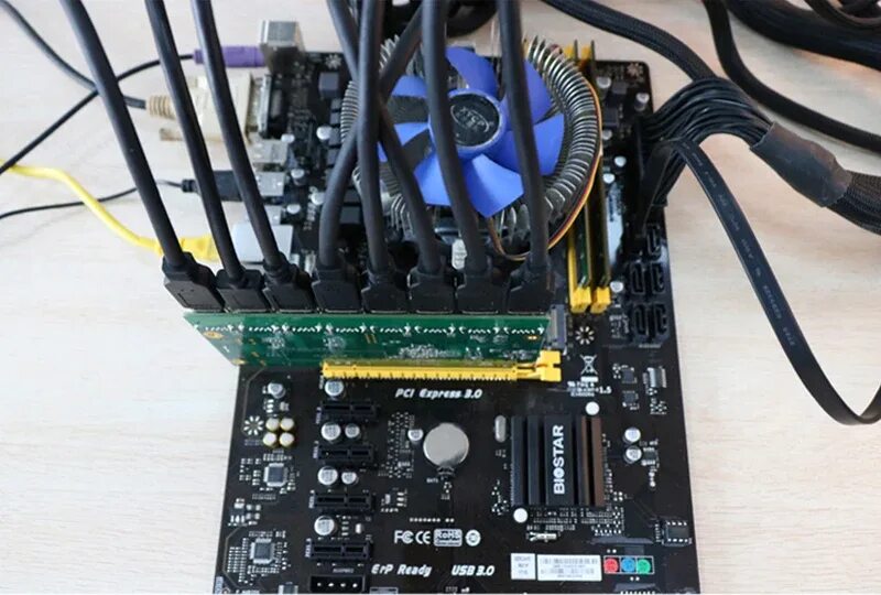 Как подключить 8 видеокарт. Райзер x16. usb3 - pci-e x4 райзер. райзер pci-e x16 для видеокарты. разветвитель pci-e x16 to 2 pci-e x8.