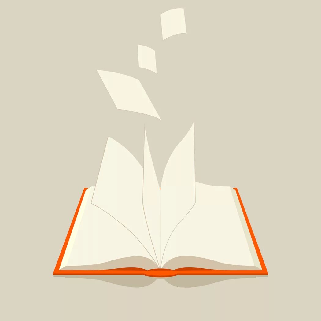 Empty book. Book watermark icon. Pages 000