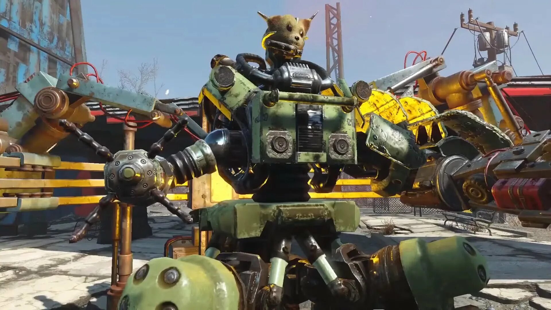Fallout 4 караван. Fallout 4 автоматрон. фоллаут 4 автоматрон роботы. fallout 4 дополнения automatron. fallout 4 робот компаньон.