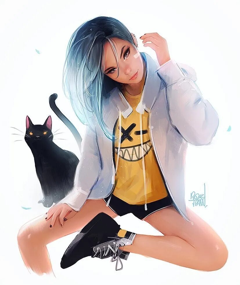 Мультяшная девушка в очках. Девочка арт. Мультяшные девушки. Росс дравс. Girly_m ариана гранде.