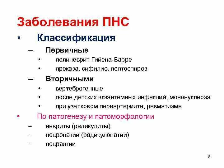 Заболевания периферической нервной системы. Классификация заболеваний ПНС. Классификация заболеваний ПНС схема. Классификация поражения периферической нервной системы.