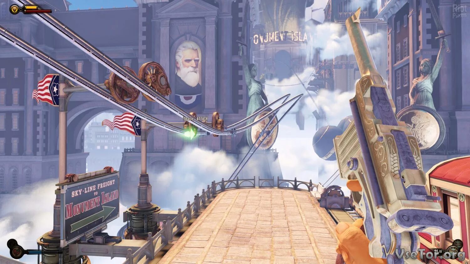 Bioshock infinite сохранения. Игра bioshock infinite. bioshock infinite (2013). бтошок инфинит. стиль bioshock infinite.