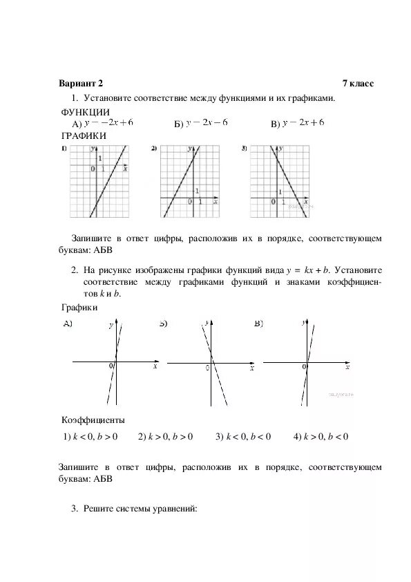 Чтения графика линейной функции. Чтения графика линейной функции
