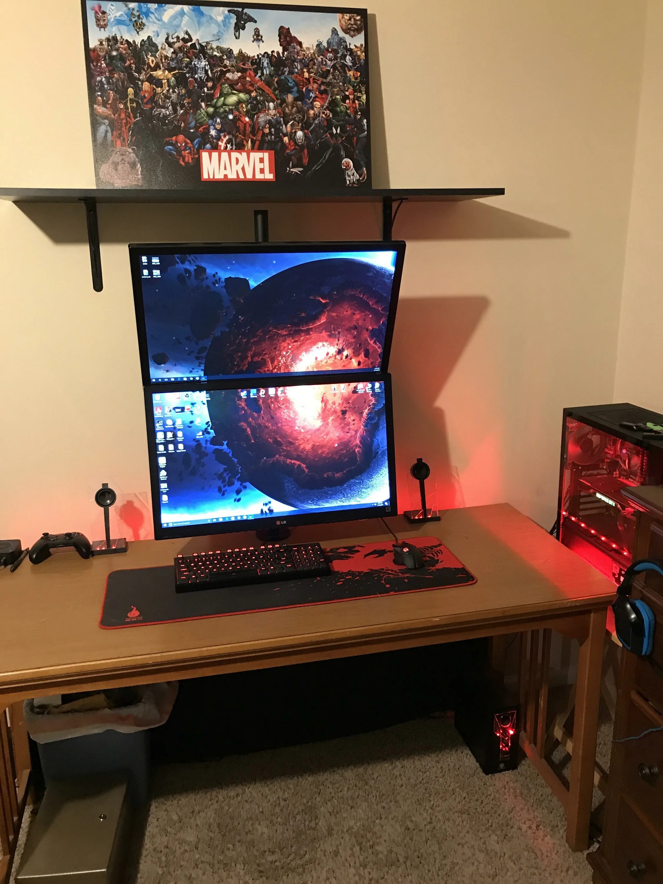 Stacking monitor