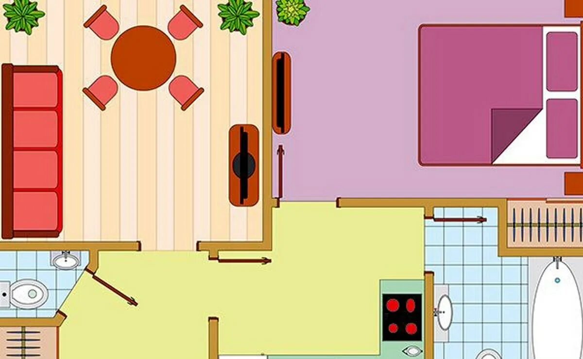 Black and White floor plan of a house on millimeter paper. Векторный объект Stoc