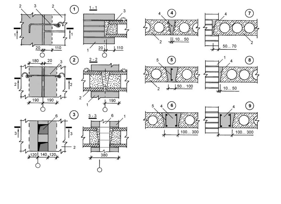 Отверстия в стенах и перекрытиях. Замоноличивание отверстия плиты чертежи. Замоноличивание проемов в перекрытии. Узел замоноличивания отверстий в перекрытии. Заделка отверстий в перекрытии чертеж.